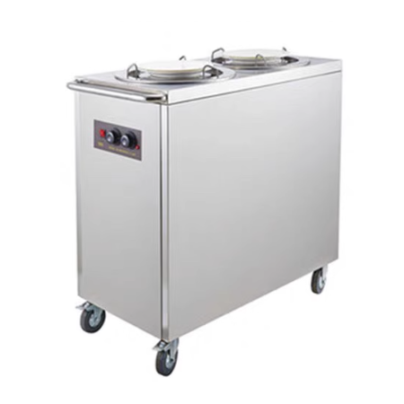 All steel double head warm dish car