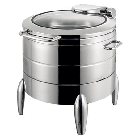 Circular luxury glass visible cover hydraulic soup stove
