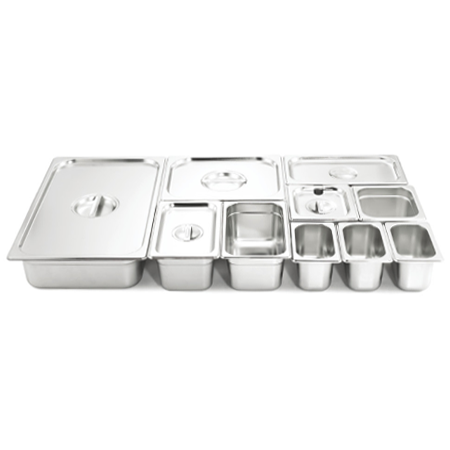 Thickened 304 stainless steel portion pot (straight edge/rolled edge)